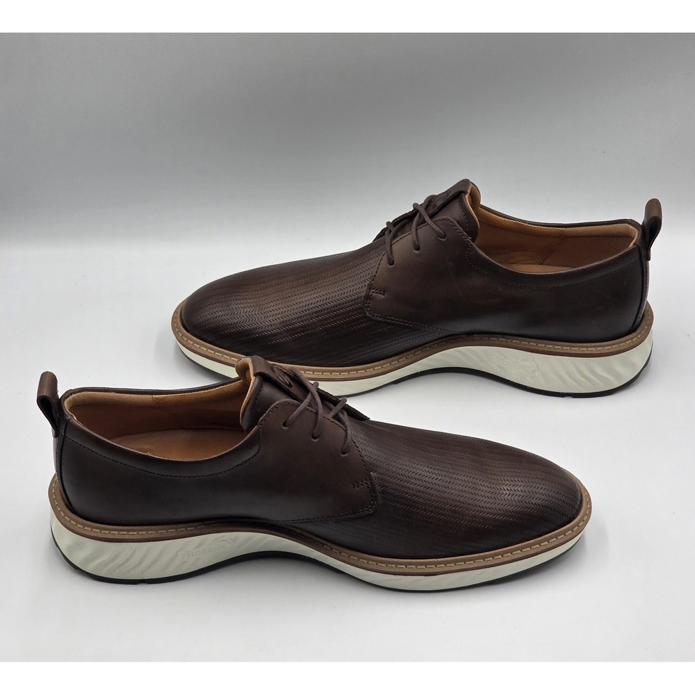ECCO ST.1 Hybrid Brown Leather Oxfords Mens 9 EU 43 Dress Casual Shoes - Picture 4 of 13